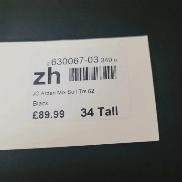 Jonathon Charles Arden Mix Suit Trousers Mens Size 34 Tall - Picture 6 of 6